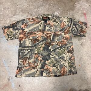 Vintage Hunting Camo Street Wear Shirt Size Large Boxy Fit Y2K Realtree